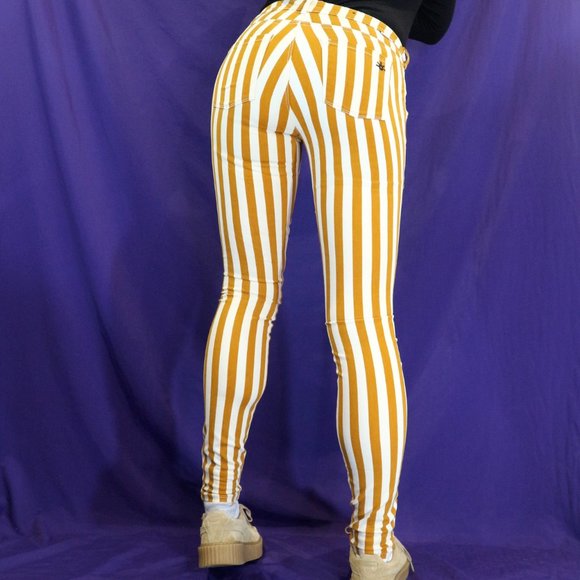 Scotch & Soda Mustard Striped Pants - Picture 4 of 4